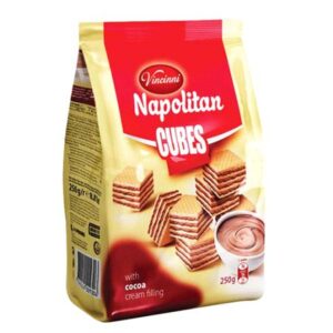 Vincinni Napolitan Cubes Cocoa 250gr X 12