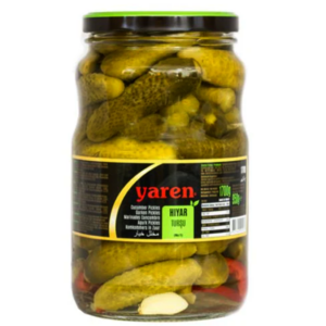 Yaren Syltede Kornishon Agurk I Glass 1700ml X 6