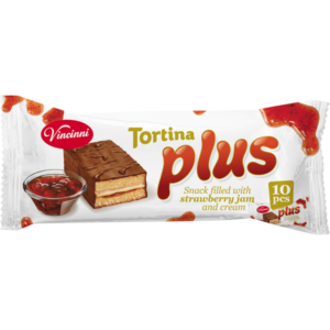 Vincinni Tortina Plus Strawberry 300gr X 12