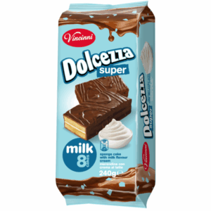 Vincinni Dolcezza Super Cake Bars Milk 240gr X 12