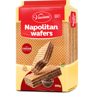 Vincinni Napolitan Wafers Cocoa 300gr X 21
