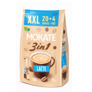 Mokate 3 in 1 Coffee Latte XXL (15gr x 24) X 6
