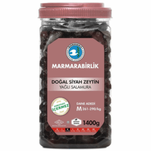 Marmarabirlik 1400gr Svarte Oliven Pet M-261-290 X6