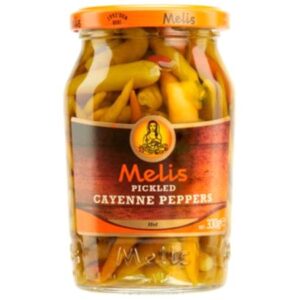 Melis Pickled Hot Cayenne Peppers 370ml X 12