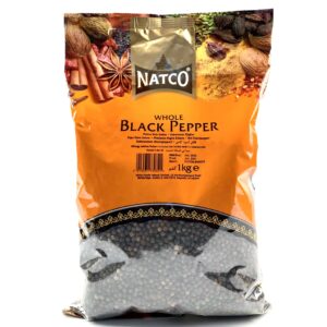 Natco Black Pepper Whole 1kg X 6