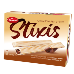 Vincinni Stixis Wafer Sticks Cacao Cream 250gr X 14