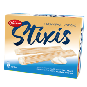 Vincinni Stixis Wafer Sticks Milk Cream 250gr X 14