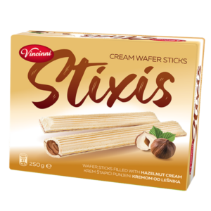 Vincinni Stixis Wafer Sticks Hazelnut Cream 250gr X 14