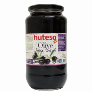 Hutesa Svarte Oliven Glass U/Stein 690gr X 12