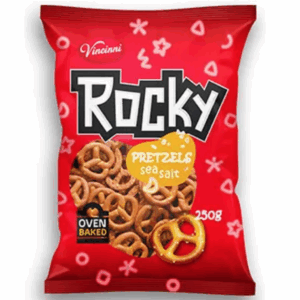 Vincinni Rocky Pretzels Sea Salt 250gr X 12