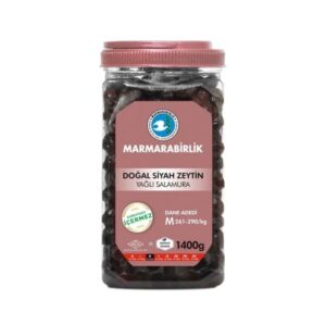 Marmarabirlik 1400gr Svarte Oliven Pet M-261-290 X6