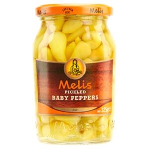 Melis Pickled Baby Hot Peppers 370ml X 12