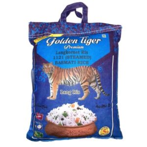 Golden Tiger Indisk Premium  Basmati Ris 5kg X 4