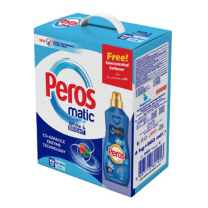 Peros Set Box White and Bright (4Kg Matic + 1lt Softner) x 4