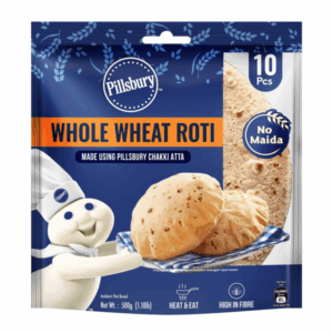 Pillsbury Plain Whole Wheat Roti 500gr x 10