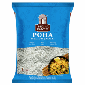 India Gate Poha Medium Rice 1kg X 11