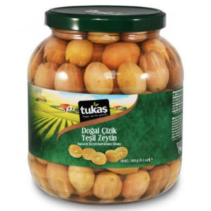 Tukas Natural Strached Green Olives 1700ml X 6