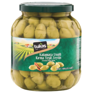 Tukas Kalamata Cracked Green Olives 1700ml X 6