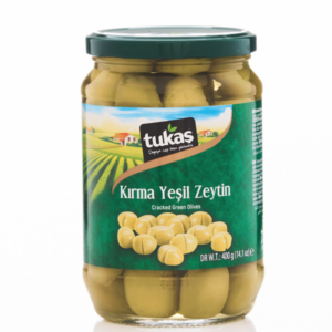 Tukas Cracked Green Olives 720ml X 12