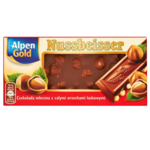 Alpen Gold Nussbeisser Milk Chocolate with Hazelnuts 100gr x20