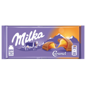 Milka Caramel Milk Chocolate 100gr X 18