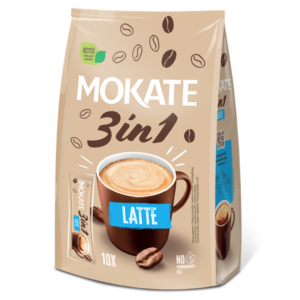 Mokate 3 in 1 Coffee Latte (17gr x 10) X 10