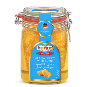 Buram Honning Akasia Bal Med Kube 1000gr X 6