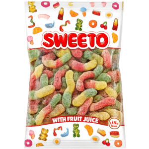 Sweeto Jelly Sour Worms 1000gr X 12