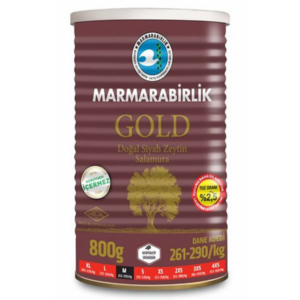 Marmarabirlik Svarte Oliven Tinn Az Tuzlu Gold M 1200gr X 6