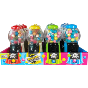 Sweet Flash Bubble Gum Machine 5 Inch 4 Colors 40gr x 12
