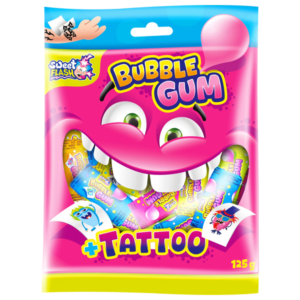 Sweet Flash Tattoo Gum Bag 125gr x 24