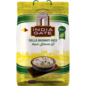 India Gate Indian Sella Basmati Rice 5kg X 4