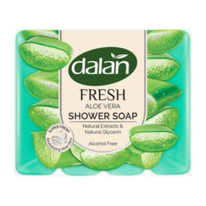 Dalan Fresh Soap Box Translucent Aleo Vera 150gr X 4 X 12