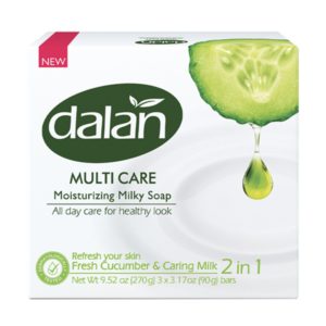Dalan Multi Care Soap Box  Fresh Cucumber 90gr X 3 X 24