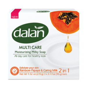Dalan Multi Care Soap Box Papaya Passion 90gr X 3 X 24